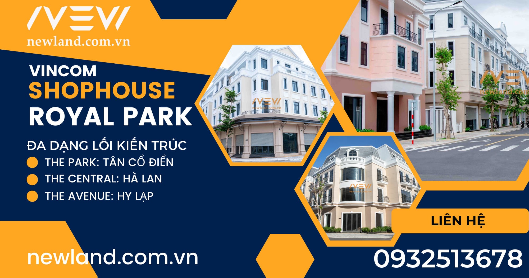 Phân khu 1 của dự án với phong cách kiến trúc “Tân cổ điển”